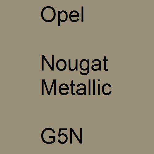 Opel, Nougat Metallic, G5N.